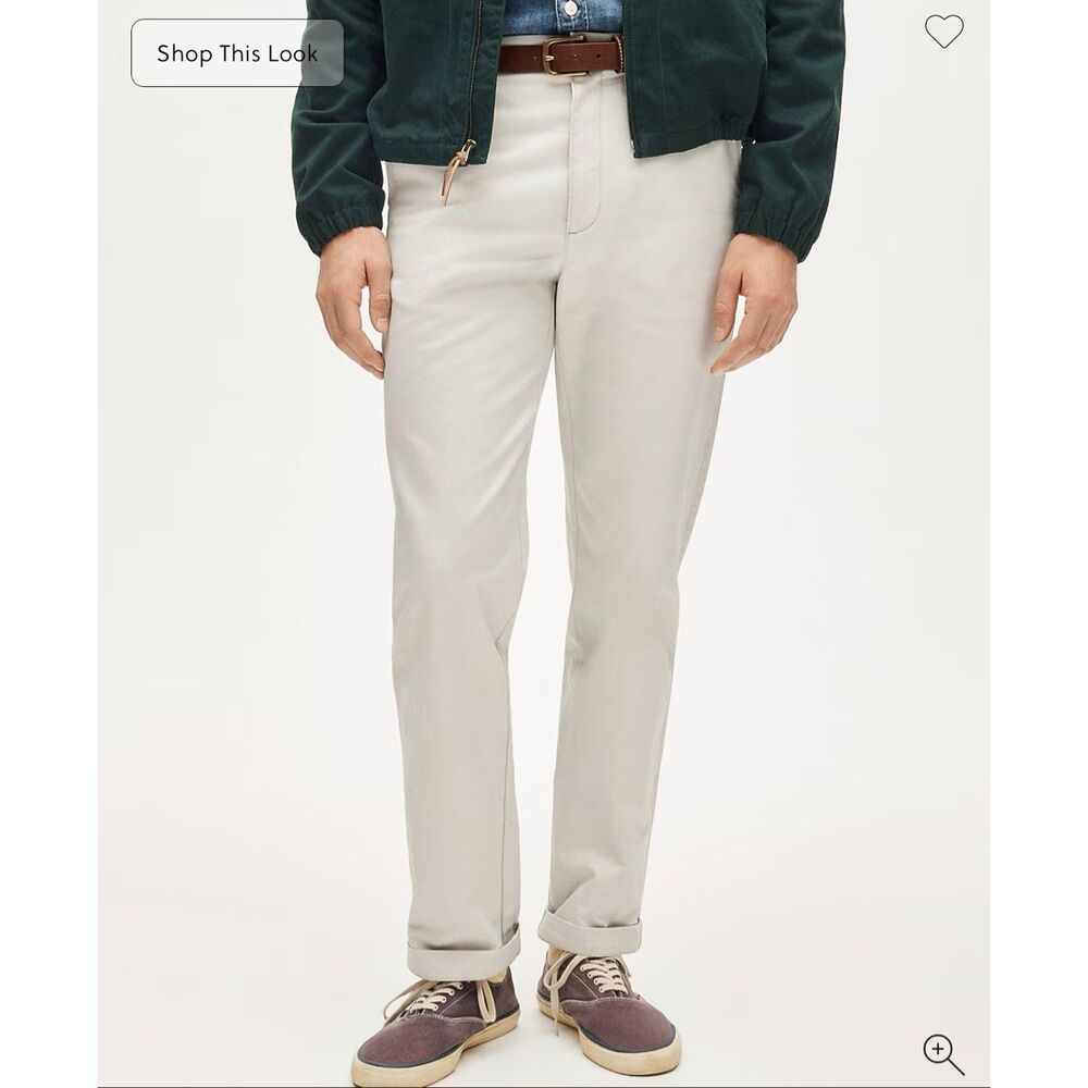 J. Crew Broken-in Straight chino pant in Stone NWT size 32/32 - Picture 2 of 7